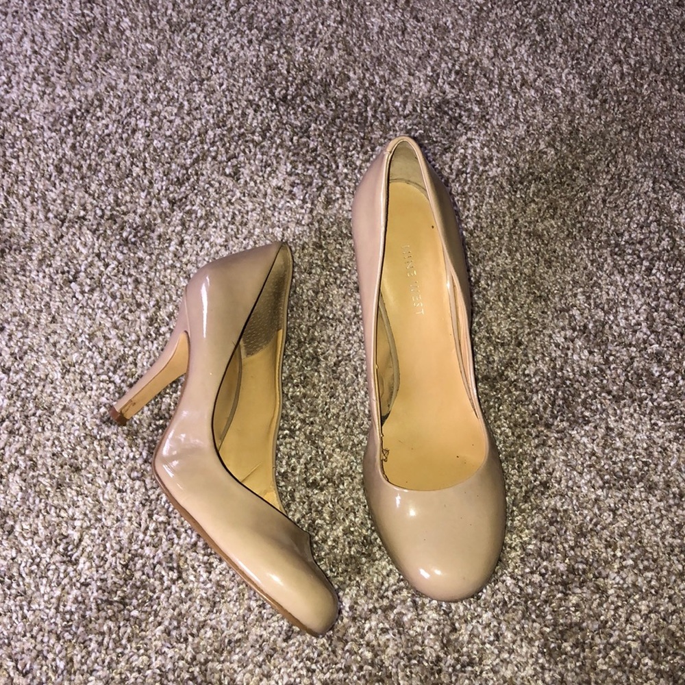 Tan Spiked Heels
